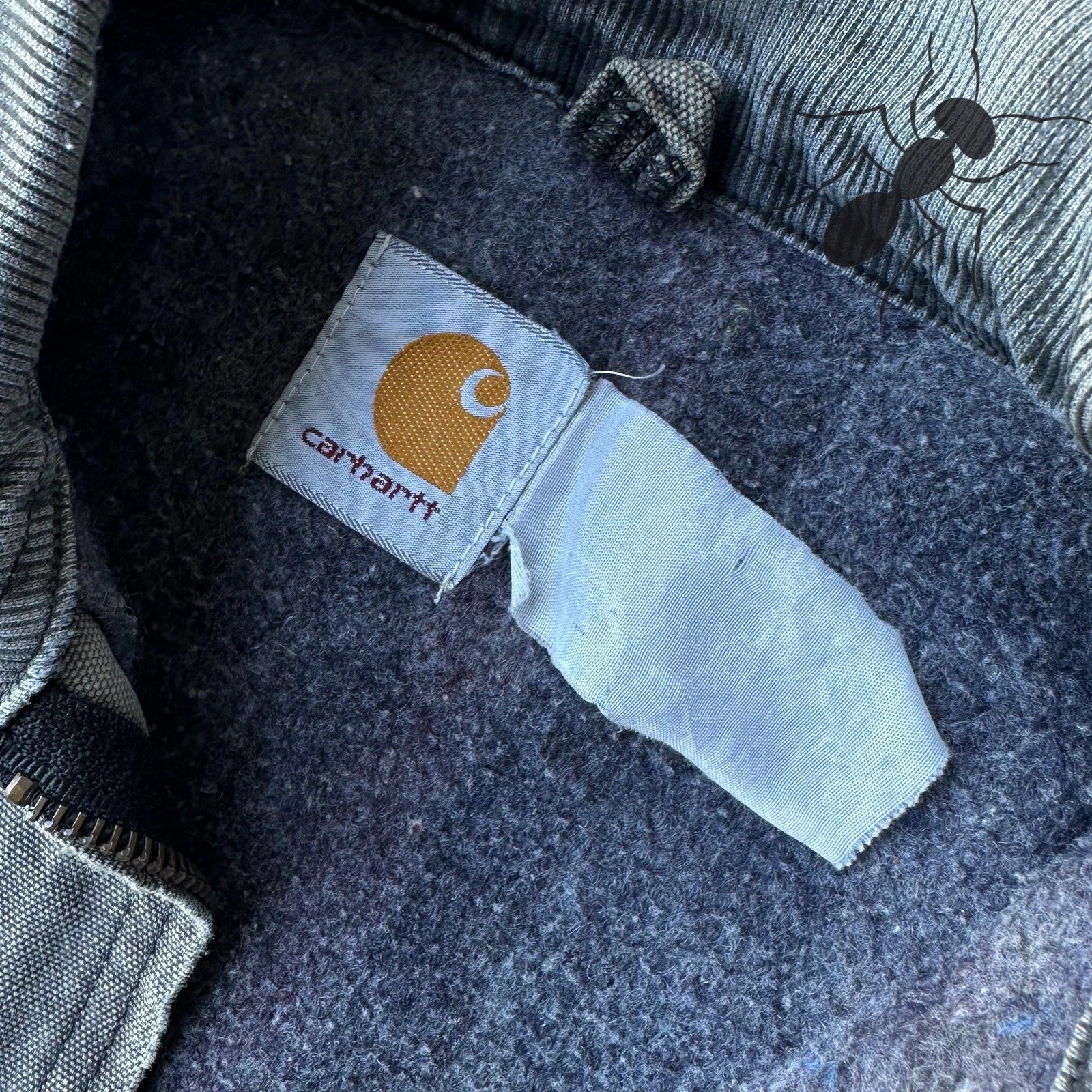 Vintage Y2K Carhartt gray Detroit work wear jacket